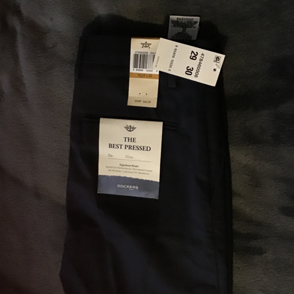 Dockers Signature Khaki NAVY W29 L30
